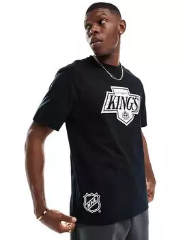 Футболка свободного кроя с принтом LA Kings черного цвета ONLY & SONS