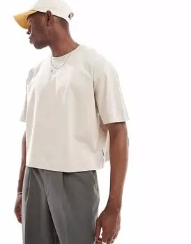 Футболка свободного кроя Threadbare 220 GSM в каменном цвете