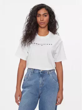 Футболка свободного кроя Tommy Jeans, белый