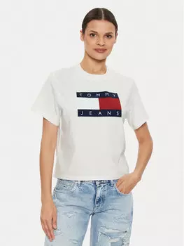 Футболка свободного кроя Tommy Jeans, белый