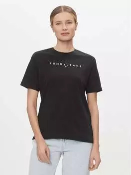 Футболка свободного кроя Tommy Jeans, черный