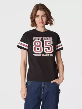 Футболка свободного кроя Tommy Jeans, черный