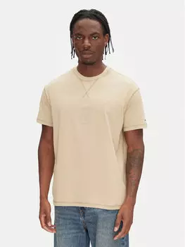 Футболка свободного кроя Tonal Crest DM0DM20805 Tommy Jeans, бежевый