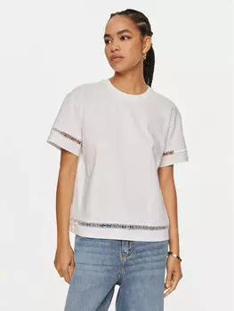 Футболка свободного кроя Twinset, белый