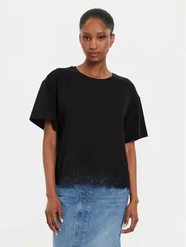 Футболка свободного кроя Twinset, черный