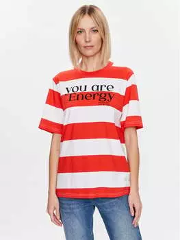 Футболка свободного кроя United Colors Of Benetton, красный