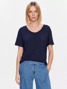 Футболка свободного кроя United Colors Of Benetton, синий