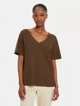 Футболка свободного кроя United Colors Of Benetton, коричневый