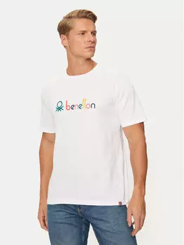 Футболка свободного кроя United Colors Of Benetton, белый