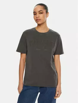 Футболка свободного кроя Varsity DW0DW19444 Tommy Jeans, черный