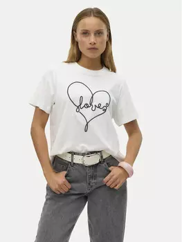Футболка свободного кроя Vero Moda, белый