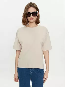 Футболка свободного кроя Vero Moda, бежевый