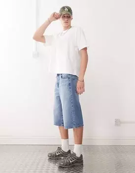 Футболка свободного кроя Weekday Great белого цвета