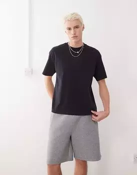 Футболка свободного кроя Weekday Great темно-синего цвета