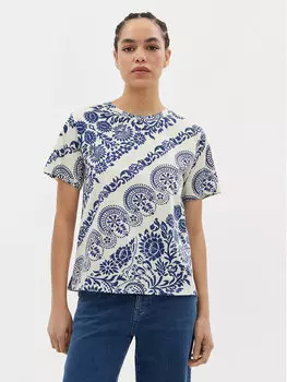 Футболка свободного кроя Weekend Max Mara, экрю