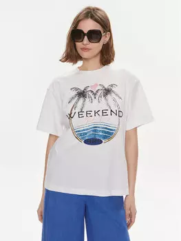 Футболка свободного кроя Weekend Max Mara, белый
