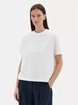 Футболка свободного кроя WW0WW45525 Tommy Hilfiger, белый