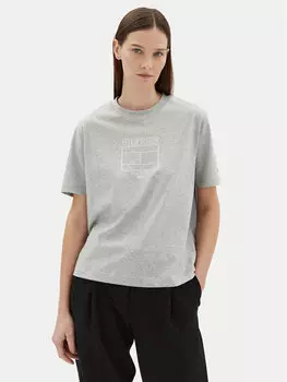 Футболка свободного кроя WW0WW45525 Tommy Hilfiger, серый