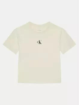 Футболка свободного покроя Calvin Klein Jeans, бежевый