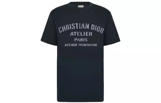 Футболка свободного покроя "Christian Atelier" Dior, синий
