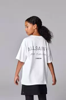 Футболка свободного покроя для девочек Underground Crew из 100% хлопка Smallsaints, белый