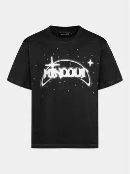 Футболка свободного покроя Mindout, черный