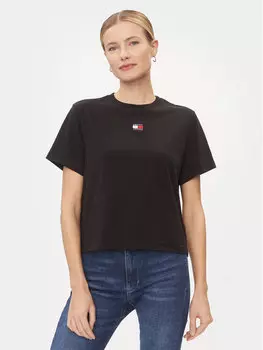 Футболка свободного покроя Tommy Jeans, черный