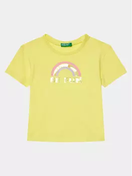 Футболка свободного покроя United Colors Of Benetton, желтый