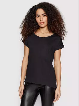 Футболка свободного покроя Vila, черный