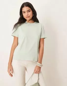 Футболка свободного покроя в цвете «зеленый ил» Vila