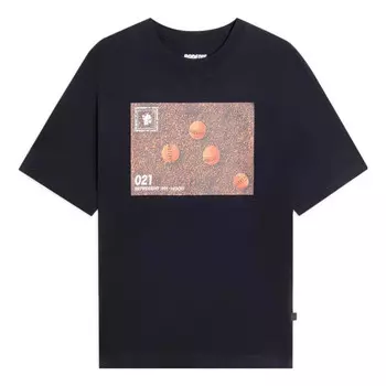 Футболка свободный крой с рисунком кольца Li-Ning, черный