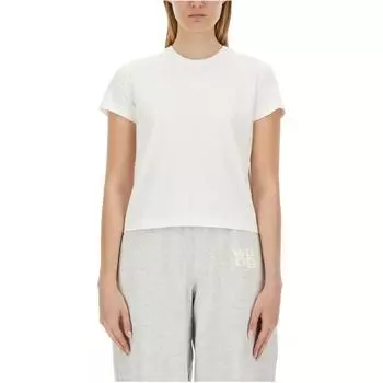 Футболка T By Regular Fit с круглым вырезом Alexander Wang, белый
