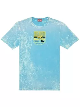 Футболка T-JUST-N17 с эффектом потертости Diesel, синий