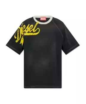 Футболка T Roxt Slits с логотипом Diesel, черный