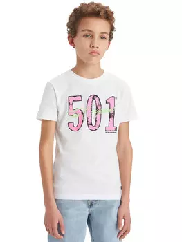 Футболка t-shirt 501 original per ragazzi Levi'S, белый