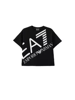 Футболка t-shirt crop bambina Ea7, черный