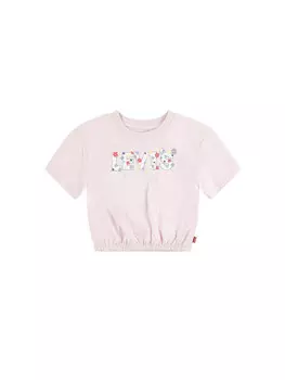 Футболка t-shirt cropped bambina Levi'S, розовый