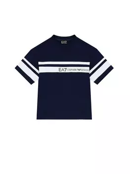 Футболка t-shirt logo series boy Ea7, синий