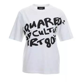 Футболка t-shirt mit druck Dsquared2, белый