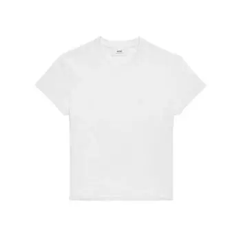 Футболка t-shirt mit weiem ami de coeur logo white white Ami Paris, белый