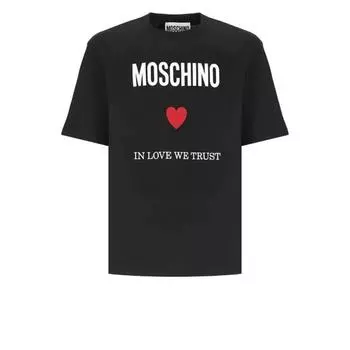 Футболка t-shirt with logo Moschino, черный