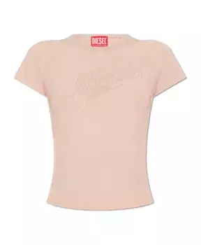 Футболка T Vincie с логотипом Diesel, розовый