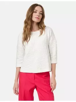 Футболка TAIFUN Langarm Rundhals, белый