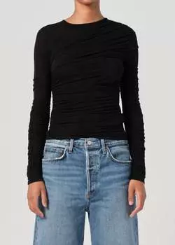 Футболка Tania Twist черного цвета AGOLDE