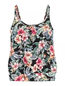 Футболка танкини LASCANA, черный