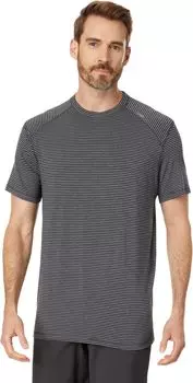 Футболка tasc Performance Carrollton Tee - Mini Stripe, цвет Iron Heather/Silver