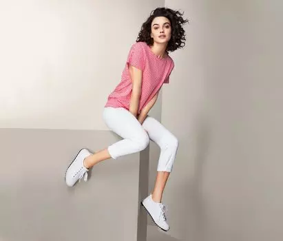 Футболка Tchibo, красно-белая полоска