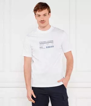 Футболка te_atacama Regular fit Boss Orange, белый