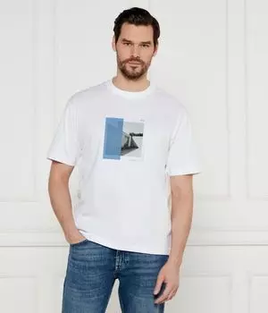 Футболка te_barragan Regular fit Boss Orange, белый