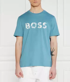 Футболка te_bossocean Regular fit Boss Orange, синий